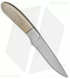George Muller Knives George Muller Large Fixed Blade Knife Giraffe Bone (4" Mirror) -Avokelavavat Sales Store George Muller Large Giraffe Bone Mirror BHQ 68604 jr spine 2