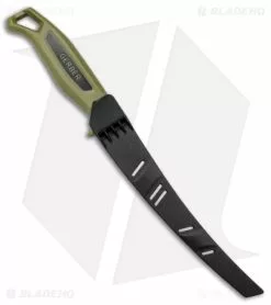 Gerber Ceviche Fillet Fixed Blade Knife Green Polymer (7" Stonewash) -Avokelavavat Sales Store Gerber Ceviche Fillet Fixed Blade 7in Green SW BHQ 145773 jr sheath