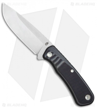 Gerber Downwind Drop Point Fixed Blade Knife Black (4.3" Satin) 30-001816 3 Gerber Downwind Drop Point Fixed Blade Knife Black (4.3" Satin) 30-001816