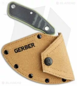 Gerber Downwind Ulu Fixed Blade Knife Flat Sage Green G-10 (3.5" SS) 30-001824 -Avokelavavat Sales Store Gerber Downwind Ulu Flat Sage Green G 10 SS BHQ 120852 jr sheath