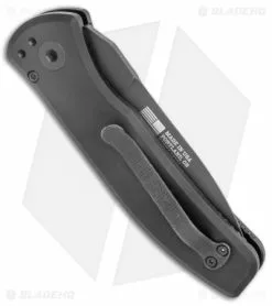 Gerber Empower Automatic Knife Black Armor Grip Serrated (3.25" Black) 30-001636 8 Gerber Empower Automatic Knife Black Armor Grip Serrated (3.25" Black) 30-001636 -Avokelavavat Sales Store Gerber Empower Auto Black Armor Grip Serr Black BHQ 112130 jr side