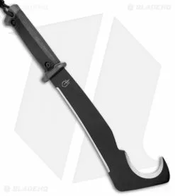 Gerber Gator Machete Pro Fixed Blade (10.5" Black) W/ Sharpening Stone -Avokelavavat Sales Store Gerber Gator Machete Pro Fixed Blade Black Sharpening Stone 31 000705 BHQ 16324 jr spine