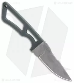 Gerber Ghostrike Fixed Blade Knife Gray Rubber (3.25" Stonewash BDZ-1) -Avokelavavat Sales Store Gerber Ghostrike Fixed Gray Rubber SW 30 001424 BHQ 90689 jr spine