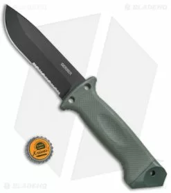 Gerber LMF II ASEK Combat Fixed Blade Combat OD Green (4.8" Black Serr) 1627 9 Gerber LMF II ASEK Combat Fixed Blade Combat OD Green (4.8" Black Serr) 1627 -Avokelavavat Sales Store Gerber LMF II Infantity Combat Combat OD Green Black Serr GER22 01627G BHQ 72470 jr bottlecap