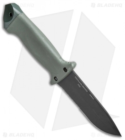 Gerber LMF II ASEK Combat Fixed Blade Combat OD Green (4.8" Black Serr) 1627 4 Gerber LMF II ASEK Combat Fixed Blade Combat OD Green (4.8" Black Serr) 1627 - Image 2
