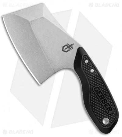 Gerber Tri-Tip Mini Cleaver Fixed Blade Knife Black Al (2" Black) 3 Gerber Tri-Tip Mini Cleaver Fixed Blade Knife Black Al (2" Black)