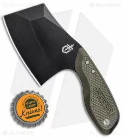 Gerber Tri-Tip Mini Cleaver Fixed Blade Knife Green (2" Black) -Avokelavavat Sales Store Gerber Tri Tip Mini Cleaver Green Black 30 001694 BHQ 94220 jr bottlecap