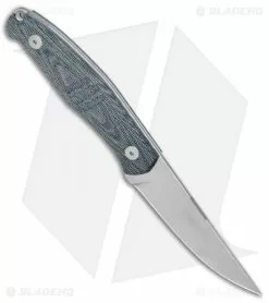 GiantMouse Vox/Anso GMF2 Fixed Blade Knife Black Micarta (3.6" Satin) -Avokelavavat Sales Store GiantMouse Vox Anso GMF2 Fixed Blade Black Micarta SW BHQ 134894 jr spine