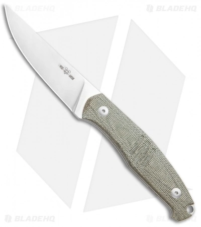 GiantMouse Vox/Anso GMF2 Fixed Blade Green Micarta (3.6" Stonewash Full Flat) 3 GiantMouse Vox/Anso GMF2 Fixed Blade Green Micarta (3.6" Stonewash Full Flat)