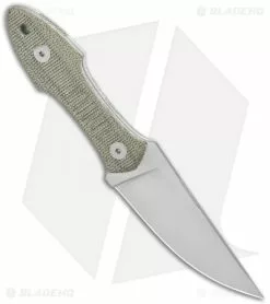 GiantMouse Vox/Anso GMF3 Green Micarta Fixed Blade Knife (3.25" Satin) 7 GiantMouse Vox/Anso GMF3 Green Micarta Fixed Blade Knife (3.25" Satin) -Avokelavavat Sales Store GiantMouse Vox Anso GMF3 Green Micarta Fixed Blade Satin BHQ 123801 jr spine