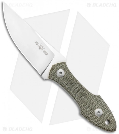 GiantMouse Vox/Anso GMF3 Green Micarta Fixed Blade Knife (3.25" Satin) 3 GiantMouse Vox/Anso GMF3 Green Micarta Fixed Blade Knife (3.25" Satin)