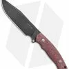 GiantMouse Vox/Anso GMF4 Fixed Blade Knife Red Canvas Micarta (5.65" PVD)
