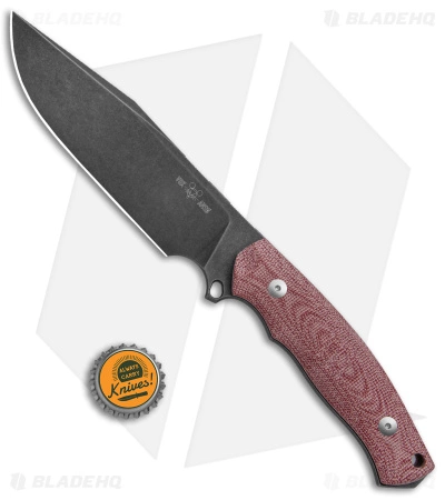 GiantMouse Vox/Anso GMF4 Fixed Blade Knife Red Canvas Micarta (5.65" PVD) 6 GiantMouse Vox/Anso GMF4 Fixed Blade Knife Red Canvas Micarta (5.65" PVD) - Image 4