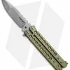 Groniger Knives Custom Balisong Knife Green Ti W/ Black Spacers (4" Bead Blast) -Avokelavavat Sales Store Groniger Balisong Green Ti Black BB BHQ 49898 jr
