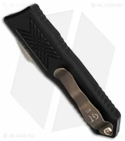 Guardian Tactical GTX-025 OTF Auto Knife Reese Weiland Black (2.5" Bronze) -Avokelavavat Sales Store Guardian Tactical GTX 025 AK Reese Weiland BLK 2in Bronze Compoound BHQ 175967 td side