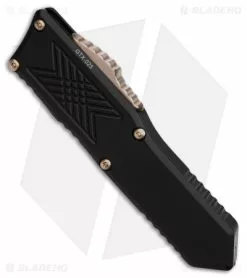 Guardian Tactical GTX-025 OTF Reese Weiland Black Automatic Knife (2.5" Bronze) -Avokelavavat Sales Store Guardian Tactical GTX 025 OTF Reese Weiland Black AK 2in Bronze BHQ 141910 td spine