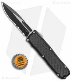 Guardian Tactical RECON-035 D/A OTF Automatic Knife CF Inlay (3.3" Two-Tone Ser) -Avokelavavat Sales Store Guardian Tactical RECON 035 DA OTF Auto CF Inlay TT Serr BHQ 104719 jr bottlecap