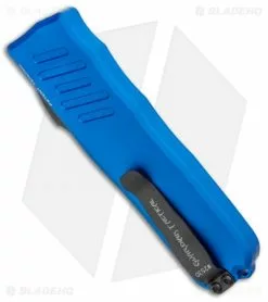 Guardian Tactical RECON-035 D/A Dagger OTF Auto Blue (3.3" Black Tactical Serr) -Avokelavavat Sales Store Guardian Tactical RECON 035 DA OTF Auto Dagger Blue Black Tactical Serr BHQ 95936 jr side