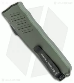 Guardian Tactical RECON-035 D/A OTF Automatic Knife OD Green (3.3" Black) 98111 -Avokelavavat Sales Store Guardian Tactical RECON 035 DA OTF Auto OD Green Black 98111 BHQ 91321 jr side