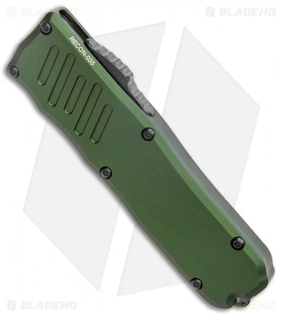 Guardian Tactical RECON-035 Drop Point OTF Auto Knife OD Green (3.3" Black Serr) 4 Guardian Tactical RECON-035 Drop Point OTF Auto Knife OD Green (3.3" Black Serr) - Image 2