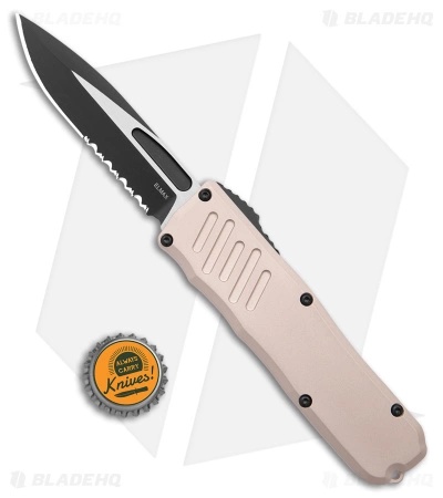 Guardian Tactical RECON-035 D/A OTF Knife Tan Al (3.3" Two-Tone Serr ELMAX) 6 Guardian Tactical RECON-035 D/A OTF Knife Tan Al (3.3" Two-Tone Serr ELMAX) - Image 4