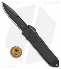 Guardian Tactical RECON-040 OTF Auto Knife Drop Point (3.75" Black Serr) 113112 -Avokelavavat Sales Store Guardian Tactical Recon 040 Black Serr 113112 BHQ 100980 jr bottlecap