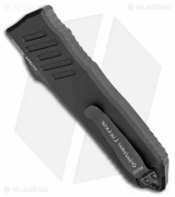 Guardian Tactical RECON-040 OTF Auto Knife Drop Point (3.75" Black Serr) 113112 -Avokelavavat Sales Store Guardian Tactical Recon 040 Black Serr 113112 BHQ 100980 jr side
