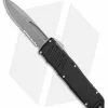 Guardian Tactical RECON-040 OTF Auto Knife Drop Point (3.75" Stonewash Serr)