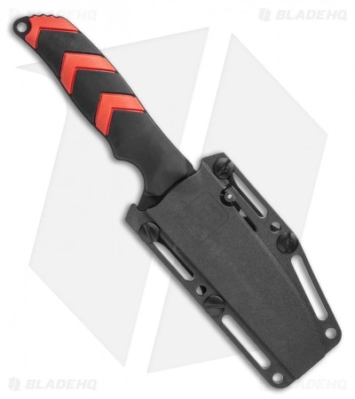 HK Fray Fixed Blade Knife Black/Red Rubber Clip Point (4.25" Black) 55252 5 HK Fray Fixed Blade Knife Black/Red Rubber Clip Point (4.25" Black) 55252 - Image 3