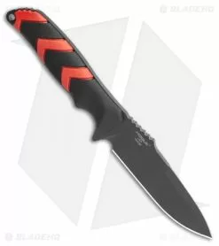 HK Fray Fixed Blade Knife Black/Red Rubber Clip Point (4.25" Black) 55252 7 HK Fray Fixed Blade Knife Black/Red Rubber Clip Point (4.25" Black) 55252 -Avokelavavat Sales Store HK Fray Fixed Blade Knife BlackRed OverMolded WParacord 4.25 Black 55252 BHQ 118417 LS Spine