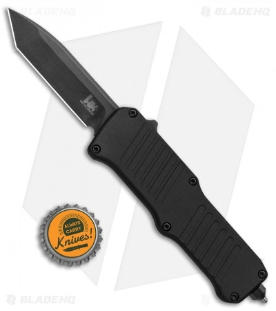 HK Mini Incursion OTF Automatic Tanto Knife Black Aluminum (3" Black) 54046 7 HK Mini Incursion OTF Automatic Tanto Knife Black Aluminum (3" Black) 54046 - Image 5