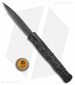 Heretic Cleric II Custom DE Automatic Knife Crocodile Inlay (4.1" Reptilian Dam) 9 Heretic Cleric II Custom DE Automatic Knife Crocodile Inlay (4.1" Reptilian Dam) -Avokelavavat Sales Store Heretic Cleric II Custom DE Auto Crocodile Inlay Reptilian Damascus BHQ 174706 jr bottlecap