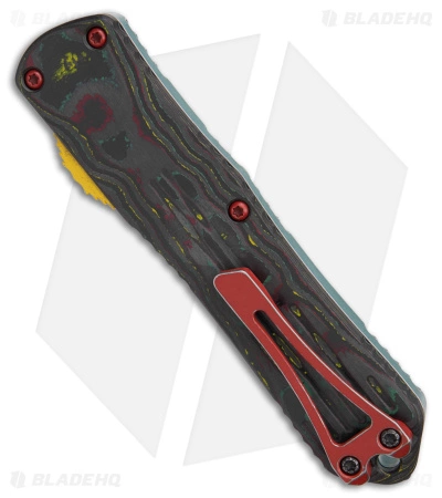 Heretic Knives Bounty Hunter Manticore E OTF Knife Green Al/CF(3.25" Black SW) 5 Heretic Knives Bounty Hunter Manticore E OTF Knife Green Al/CF(3.25" Black SW) - Image 3