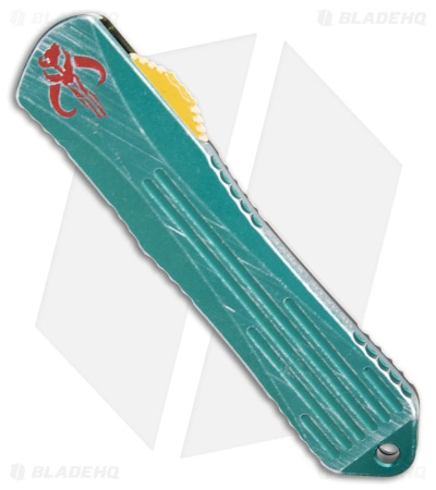 Heretic Knives Bounty Hunter Manticore E OTF Knife Green Al/CF(3.25" Black SW) 4 Heretic Knives Bounty Hunter Manticore E OTF Knife Green Al/CF(3.25" Black SW) - Image 2