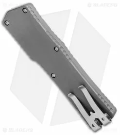 Heretic Knives Cleric Bayonet OTF Automatic Knife Gray (3.5" Stonewash) -Avokelavavat Sales Store Heretic Knives Cleric Bayo OTF Auto Gray DLC SW BHQ 84415 jr side