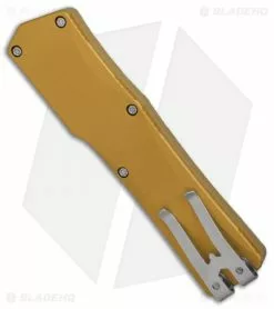 Heretic Knives Cleric Clip Point OTF Automatic Knife Tan (3.5" Stonewash) -Avokelavavat Sales Store Heretic Knives Cleric Clip Point Tan SW BHQ 78826 er side