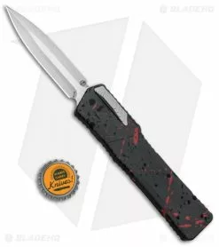 Heretic Knives Cleric Dagger OTF Knife Red Splash/Carbon Fiber (3.5" Stonewash) -Avokelavavat Sales Store Heretic Knives Cleric Dagger OTF Red Splash CF SW BHQ 86127 jr bottlecap