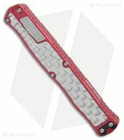 Heretic Cleric II DE Automatic Knife Red Aluminum / Stainless Inlay (4.2" SW) 7 Heretic Cleric II DE Automatic Knife Red Aluminum / Stainless Inlay (4.2" SW) -Avokelavavat Sales Store Heretic Knives Cleric II DE Auto Red Silver SW BHQ 177631 jr spine