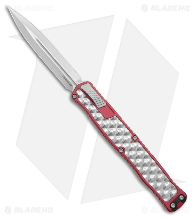 Heretic Cleric II DE Automatic Knife Red Aluminum / Stainless Inlay (4.2" SW) 3 Heretic Cleric II DE Automatic Knife Red Aluminum / Stainless Inlay (4.2" SW)