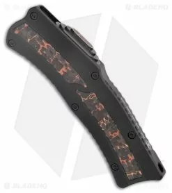 Heretic Knives Custom ROC D/A OTF Automatic Fat Carbon (3" Damascus) -Avokelavavat Sales Store Heretic Knives Custom ROC Fat Carbon Brass Copper Inlay BHQ 174835 jr spine