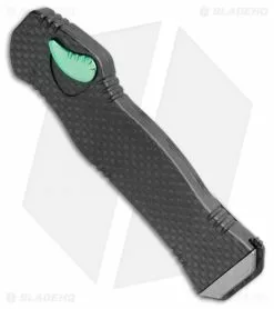 Heretic Knives Hydra OTF Automatic Knife Full Carbon Fiber W/ Green Ti Cover -Avokelavavat Sales Store Heretic Knives Hydra OTF Auto CF Green Ti Cover BHQ 75778 jr spine