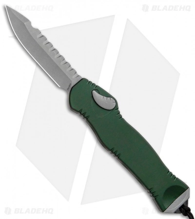 Heretic Knives Hydra OTF Automatic Knife Green S/E (3.625" Battleworn) 3 Heretic Knives Hydra OTF Automatic Knife Green S/E (3.625" Battleworn)