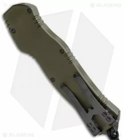 Heretic Knives Hydra OTF Automatic Knife Green Tanto (3.625" DLC) 9 Heretic Knives Hydra OTF Automatic Knife Green Tanto (3.625" DLC) -Avokelavavat Sales Store Heretic Knives Hydra OTF Auto Green Tanto DLC H006 6A GRN BHQ 112297 jr side