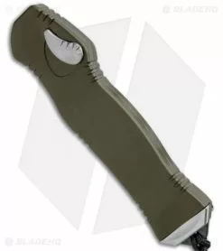 Heretic Knives Hydra OTF Automatic Knife Green Tanto (3.625" Stonewash) -Avokelavavat Sales Store Heretic Knives Hydra OTF Auto Green Tanto SW H006 2A GRN BHQ 112294 jr spine