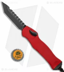Heretic Knives Hydra OTF Automatic Knife Red Tanto (3.625" DLC) -Avokelavavat Sales Store Heretic Knives Hydra OTF Auto Red Tanto DLC H006 6A RED BHQ 112306 jr bottlecap