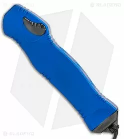 Heretic Knives Hydra OTF Automatic Knife Blue Tanto Serrated (3.625" DLC) -Avokelavavat Sales Store Heretic Knives Hydra OTF Automatic Knife Blue Tanto Serrated 3.625in DLC BHQ 115327 LS Spine