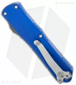 Heretic Knives Manticore-E D/A OTF Knife Blue D/E (3.125" Stoneweash) -Avokelavavat Sales Store Heretic Knives Manticore E D E OTF Blue SW H028 2A BLU plz finish title H028 2A BLU BHQ 109488 LS Side