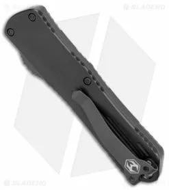 Heretic Knives Manticore-E D/A OTF Knife Black Aluminum (3.125" Two Tone) -Avokelavavat Sales Store Heretic Knives Manticore E DA OTF Black Aluminum TT BHQ 124718 jr side