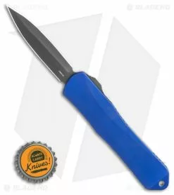 Heretic Knives Manticore-E D/A OTF Knife D/E Blue/CF Back Cover (3.125" DLC) -Avokelavavat Sales Store Heretic Knives Manticore E DA OTF Knife DE Blue CF Back Cover 3.125 DLC BHQ 118699 LS Bottlecap