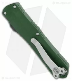 Heretic Knives Manticore-E D/A OTF Knife Green Dagger (3.125" Stonewash) -Avokelavavat Sales Store Heretic Knives Manticore E OTF Green Dagger SW H028 2A GRN BHQ 109478 jr side